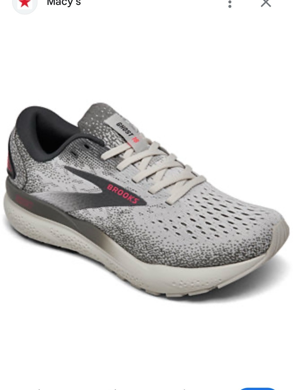 Brooks Women’s Running Shoes — Light Gray with Black and Pink Accents